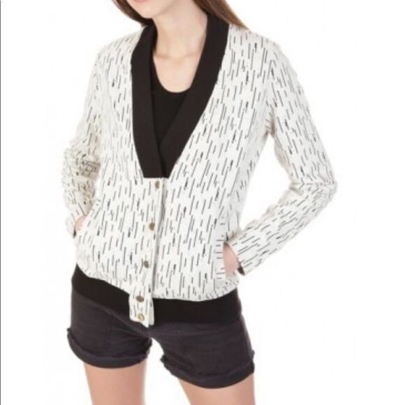 EKYOG JACQUARD FLEECE VARSITY JACKET - Picture 2 of 14